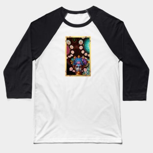 Umbrella Mandala Girl Baseball T-Shirt